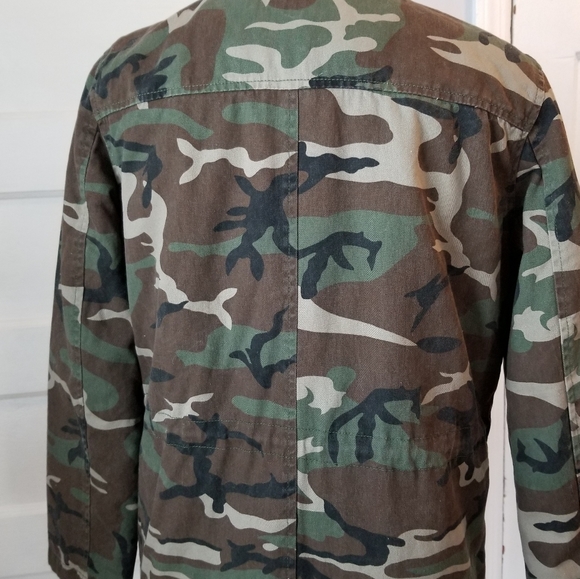 Charlotte Russe Camo Utility Jacket, Size S - Picture 6 of 14